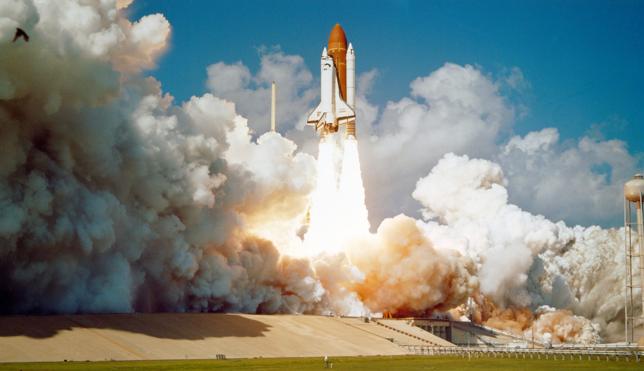 Space shuttle launch at Kennedy Space Center